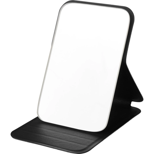 Glass mirror in a recycled case
