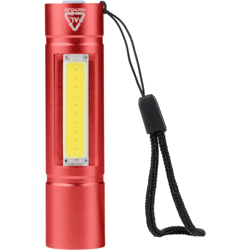 Recycled aluminium COB flashlight