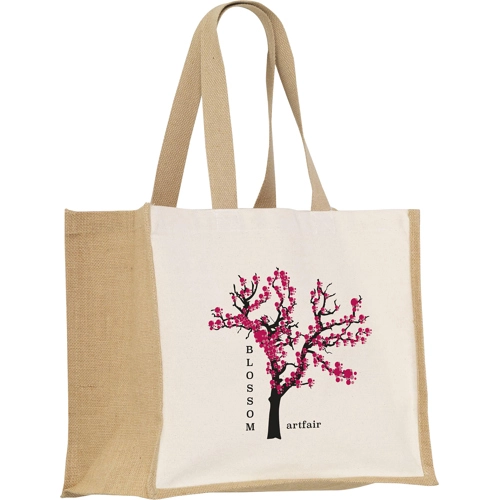 Jute canvas shopper (320gsm/9.43oz )