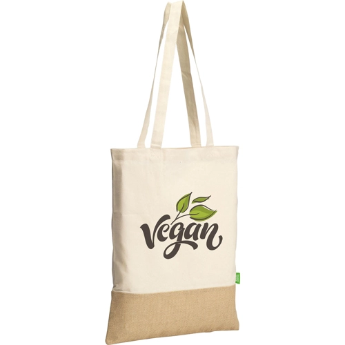Organic cotton and jute bag (160gsm/4.72oz)