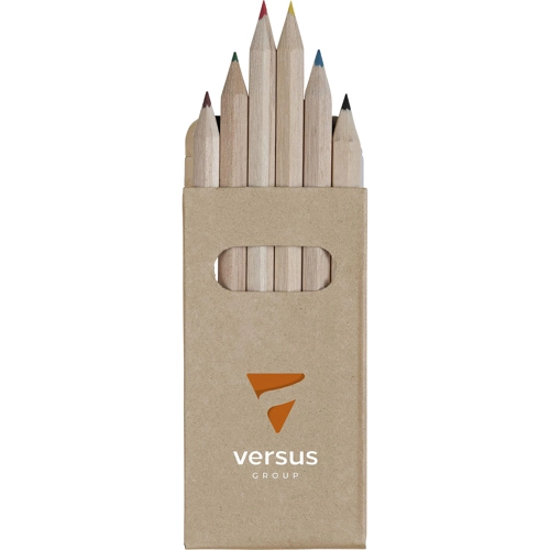 Six coloured pencil pack