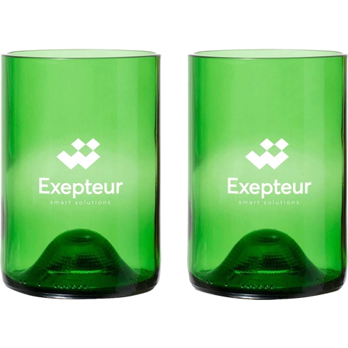 Rebottled® Tumbler drinking glasses (2 pack)