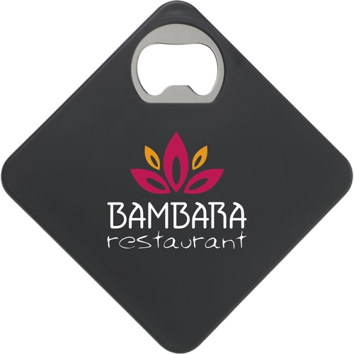 Coaster & bottle opener