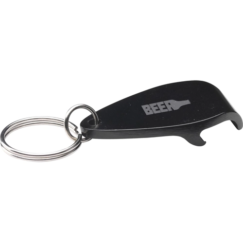 Recycled aluminium bottle opener keyring
