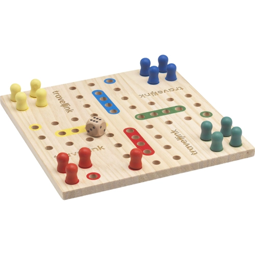 Ludo wooden board game