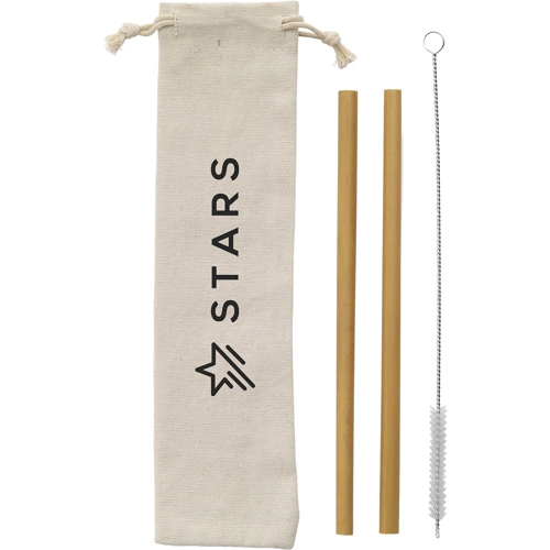 Bamboo straw set