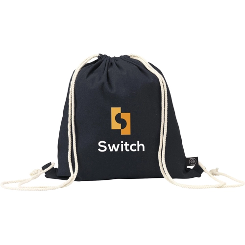 Recycled drawstring backpack (150gsm/4.42oz)