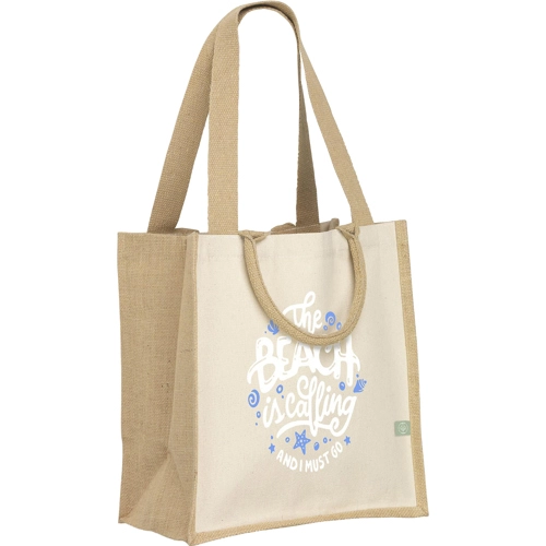 Organic jute and  cotton bag (320gsm/9.4oz)