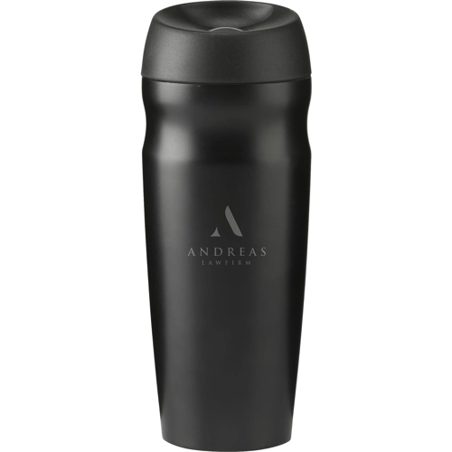 Recycled steel double walled travel mug (450ml) 
