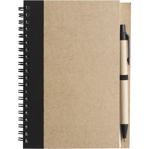 Recycled notebook with ballpen