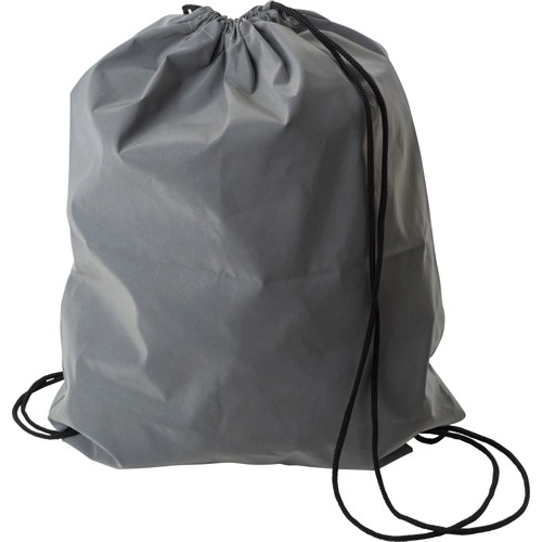 Synthetic fibre (190D) reflective drawstring bag
