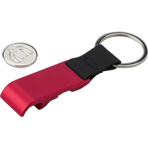 Metal bottle opener keyring