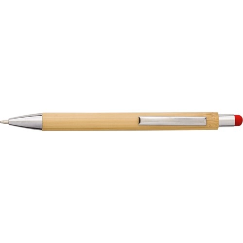 Bamboo and plastic ballpen
