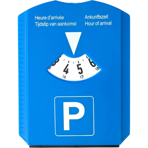 Ice scraper parking disc