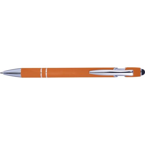 Ballpen with rubber finish