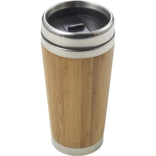 Bamboo double walled travel mug (400ml)