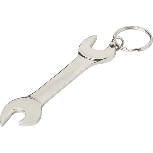 Spanner bottle opener keyring