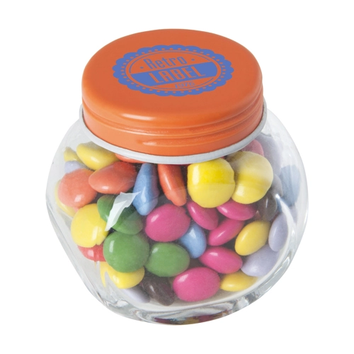 Small glass jar with choco's