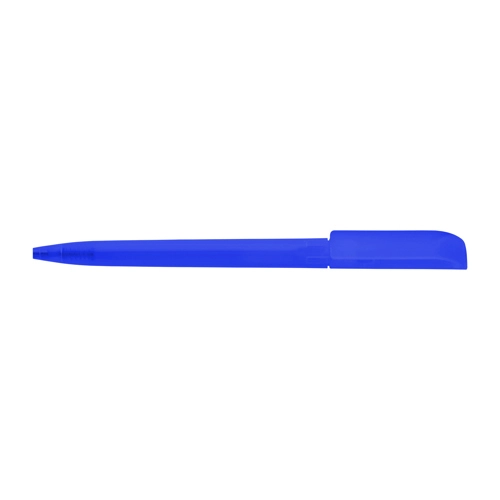 Twist action frosted plastic ballpen