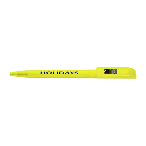 Twist action frosted plastic ballpen