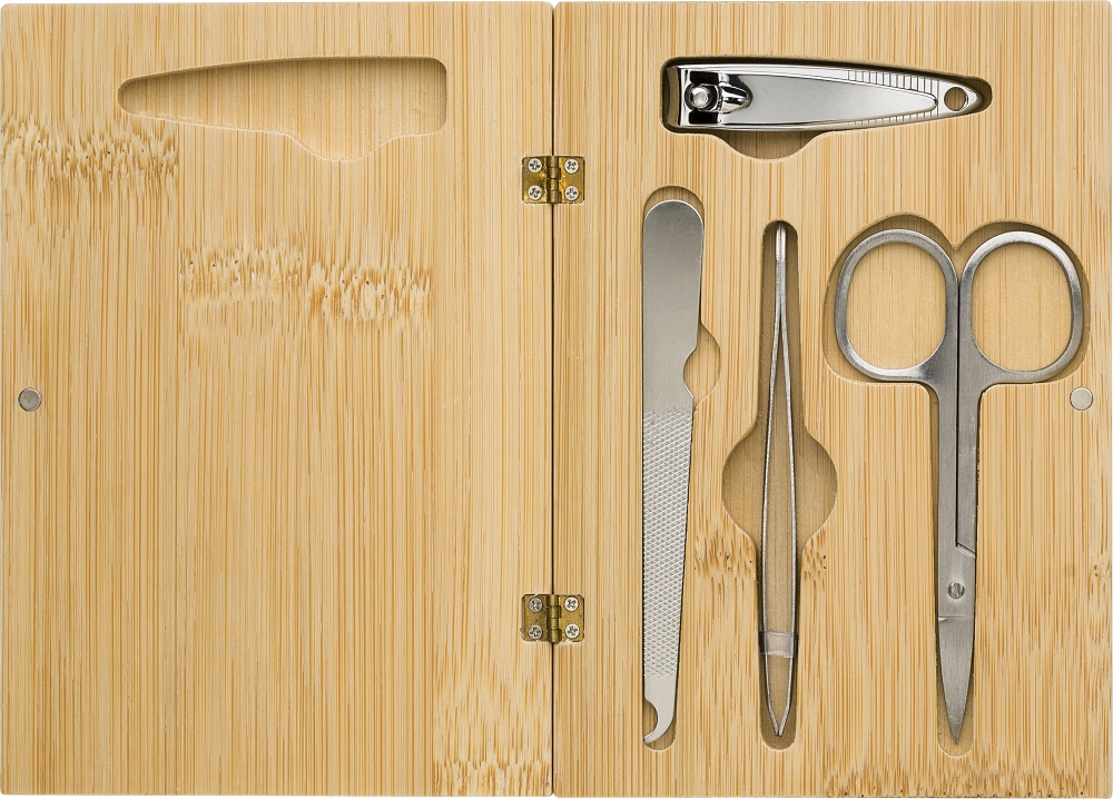 Bamboo manicure set