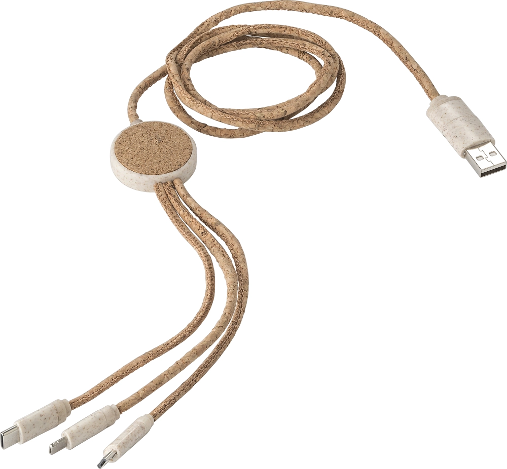 Stainless steel charging cable