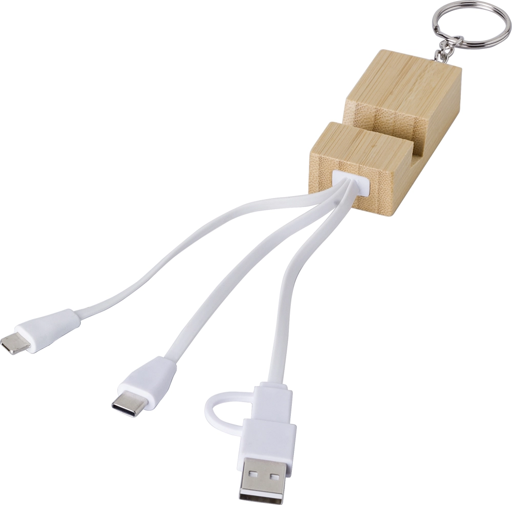 Bamboo charger and keyring