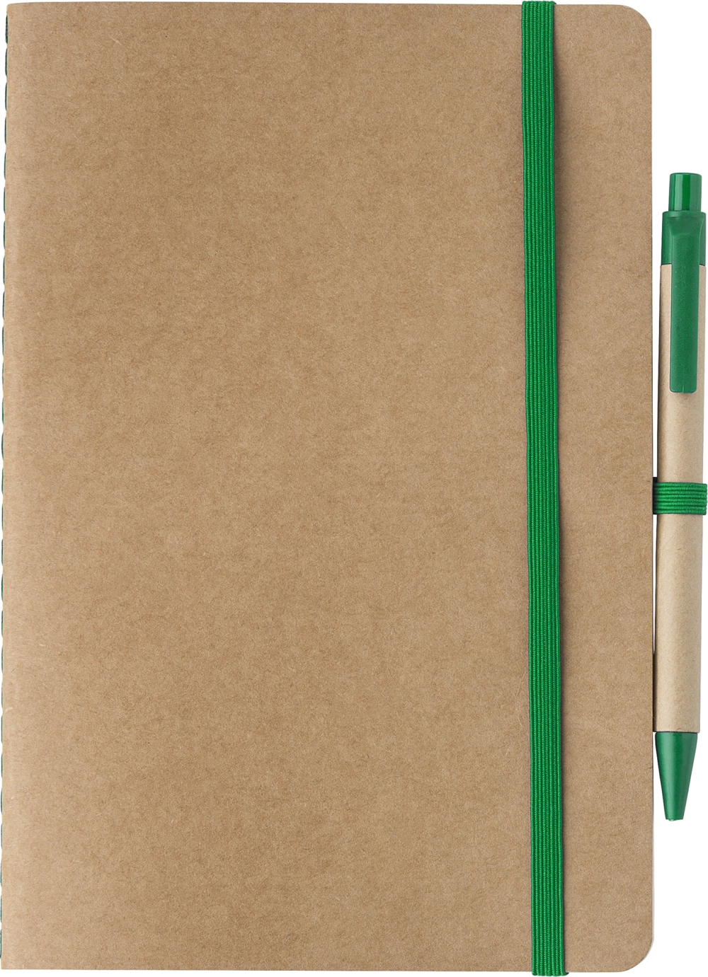 Recycled carton notebook with blank pages (approx A5) 