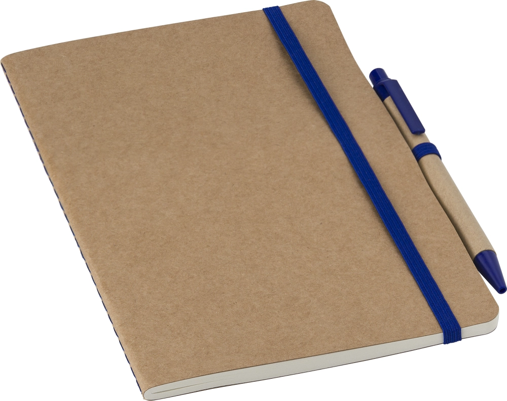 Recycled carton notebook with blank pages (approx A5) 
