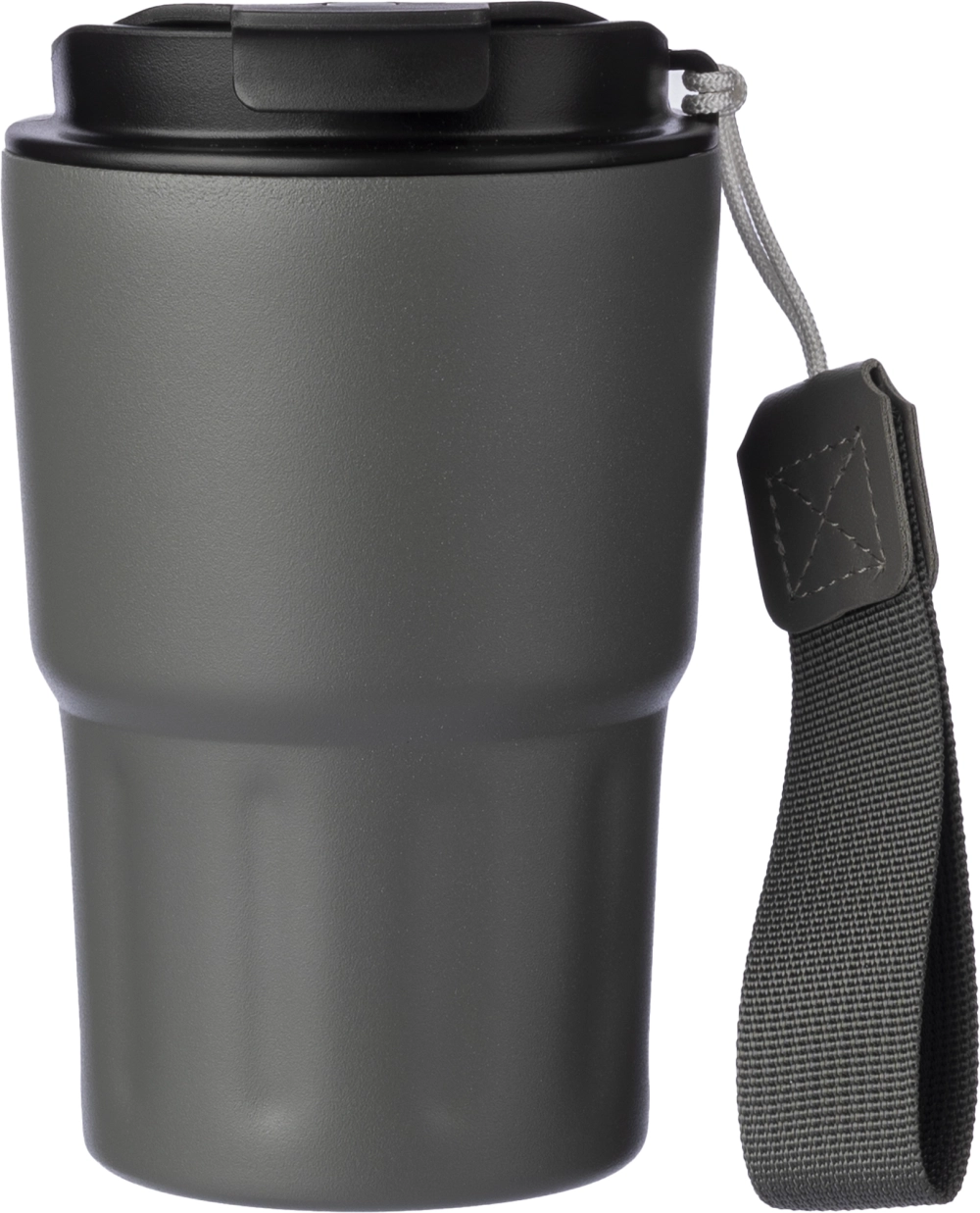 Stainless steel double walled travel mug (320ml)