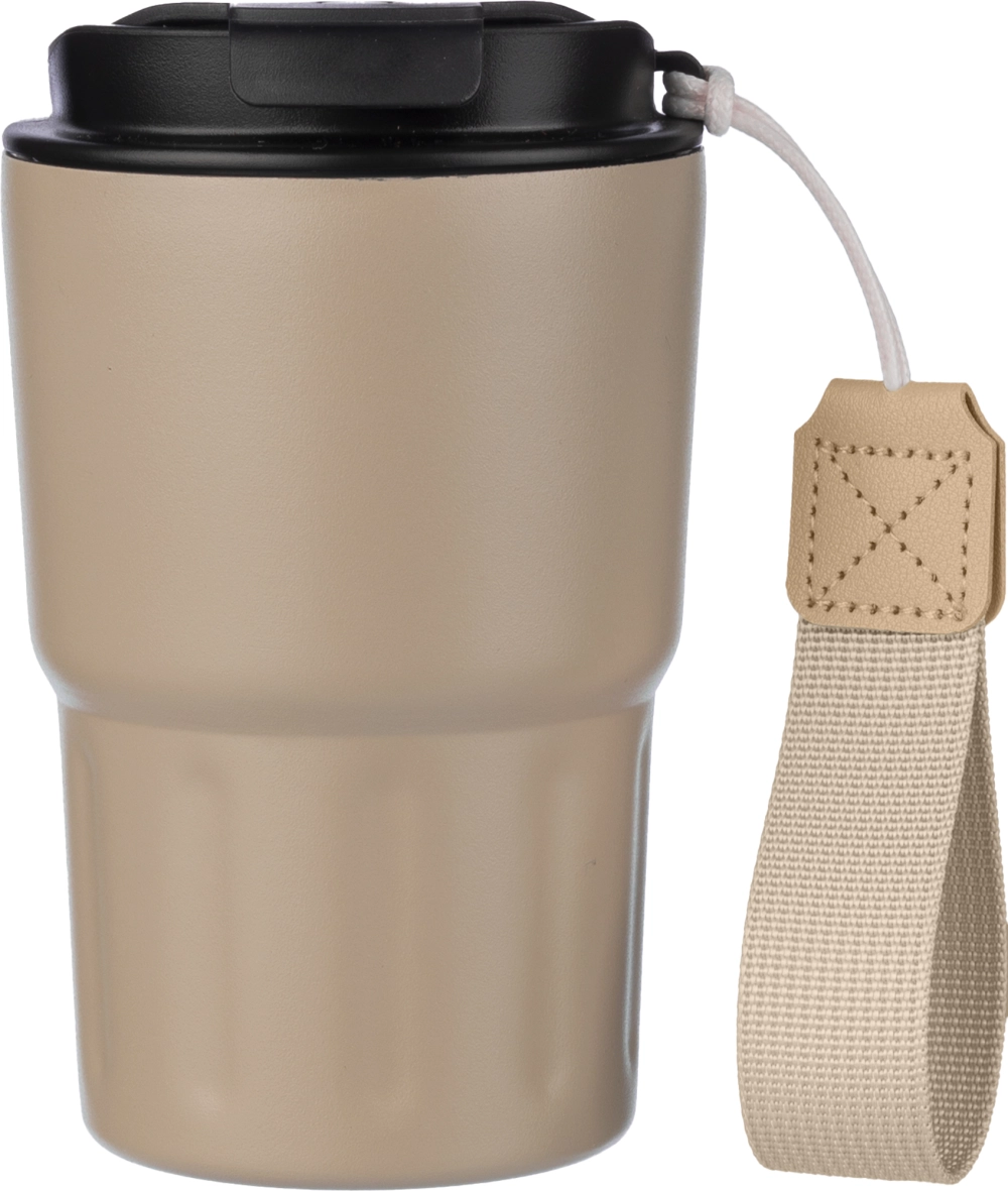 Stainless steel double walled travel mug (320ml)