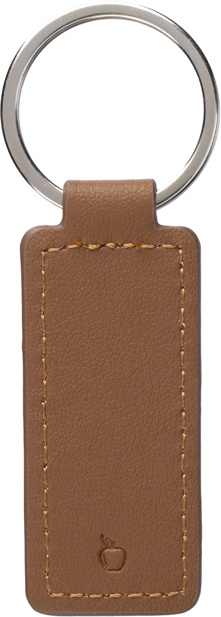 Apple leather keyring