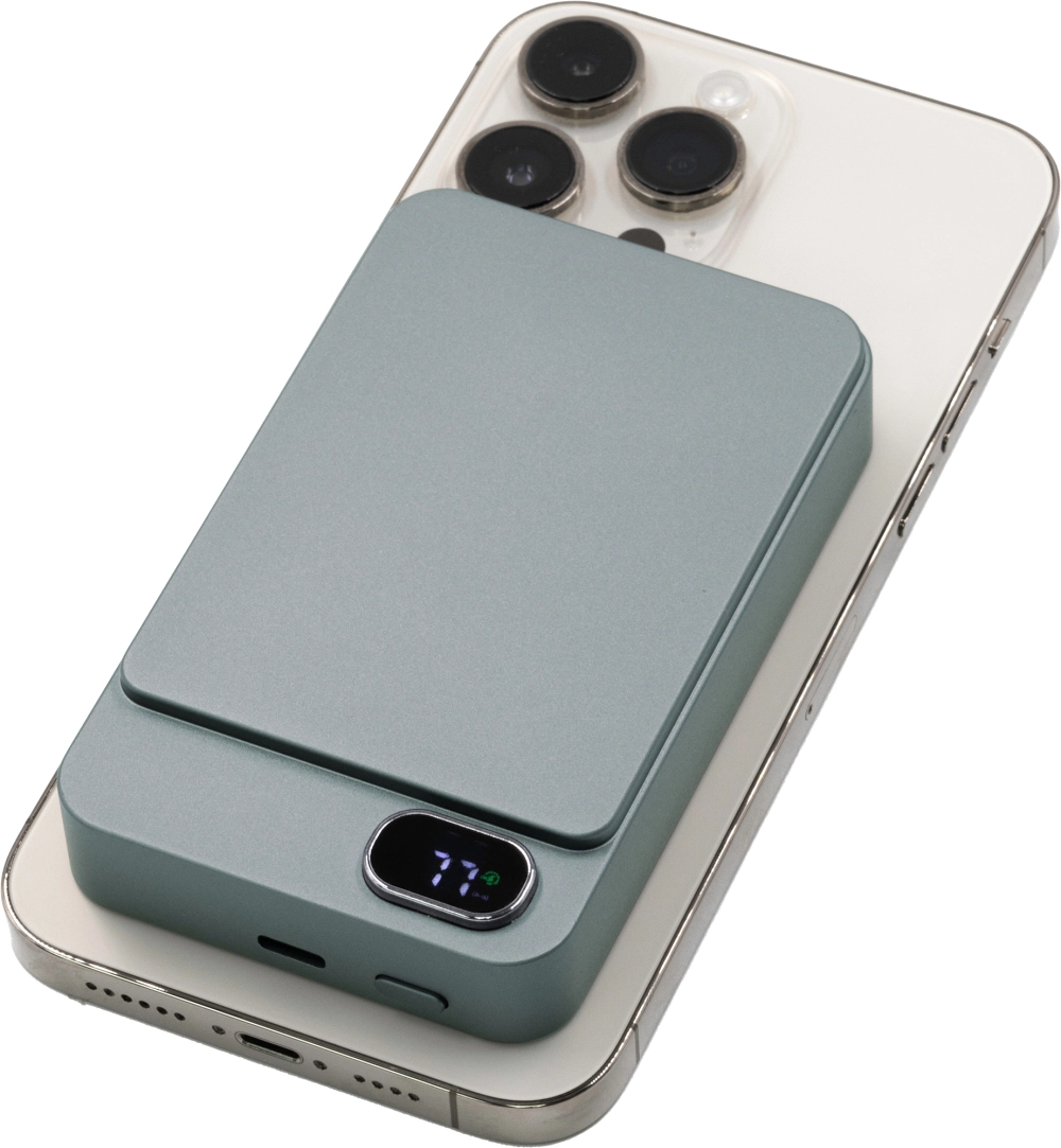BrandCharger recycled aluminium wireless power bank (10,000 mAh)