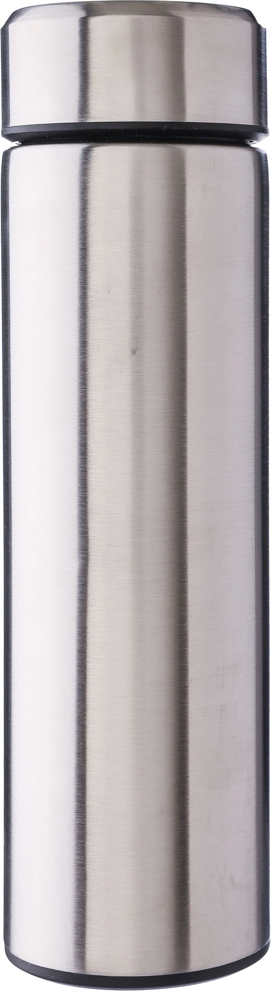 Stainless steel double walled flask with tea strainer (425ml)