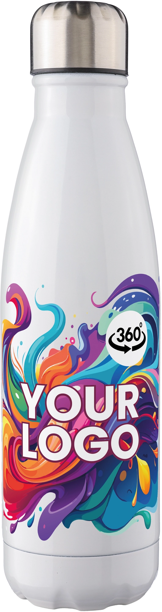 Recycled stainless steel single walled bottle (650ml)