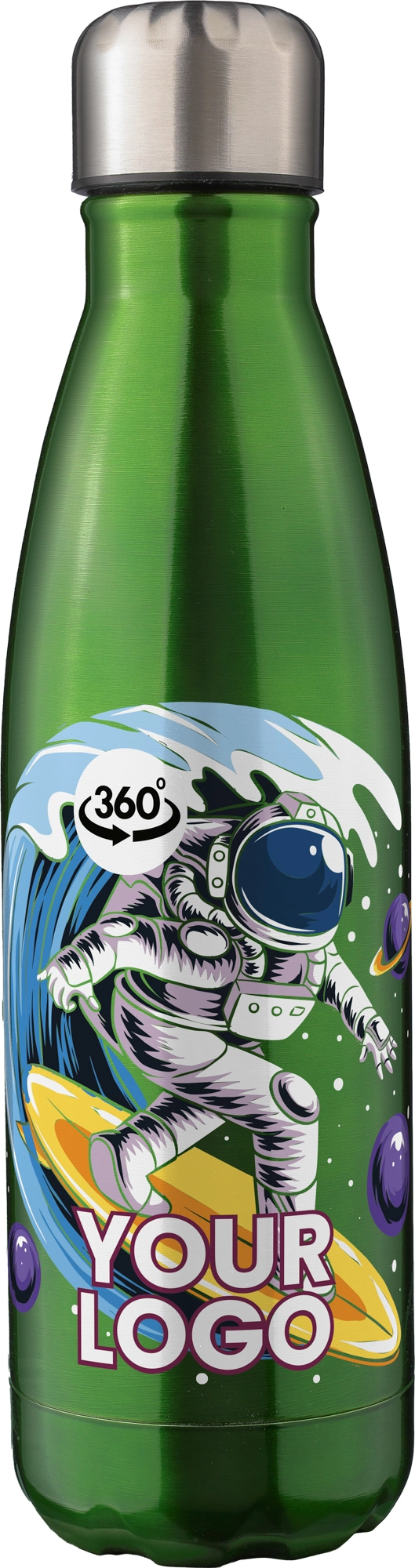 Recycled stainless steel double walled bottle (500ml)