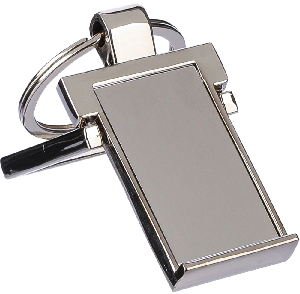 Metal keyring and phone stand