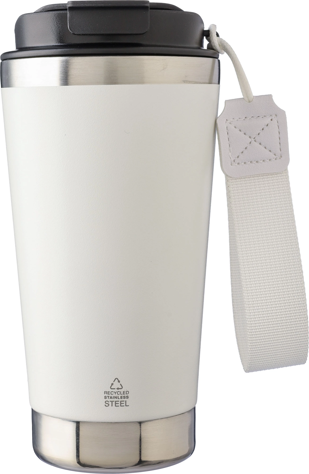 Recycled steel double walled travel mug (500ml)