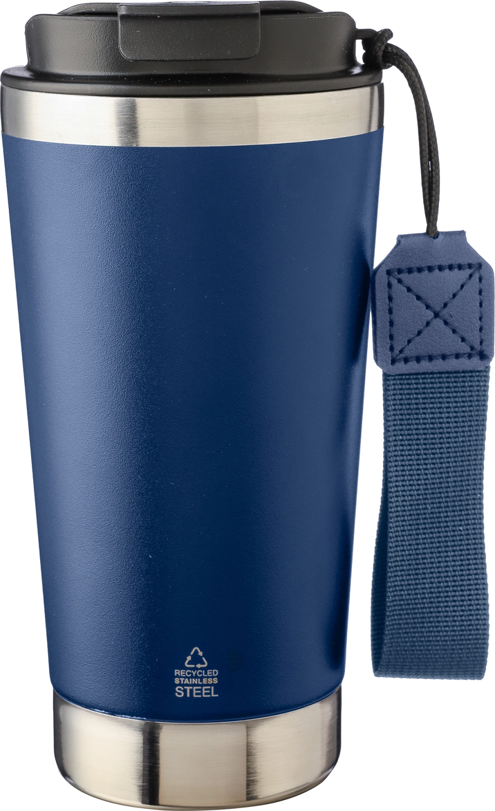 Recycled steel double walled travel mug (500ml)