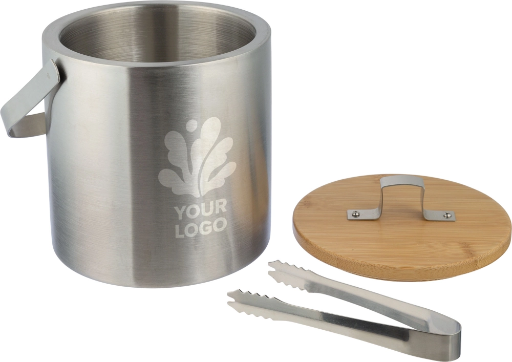 Stainless steel double walled ice bucket