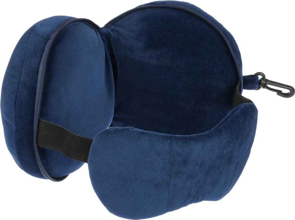 Travel pillow and eye mask set