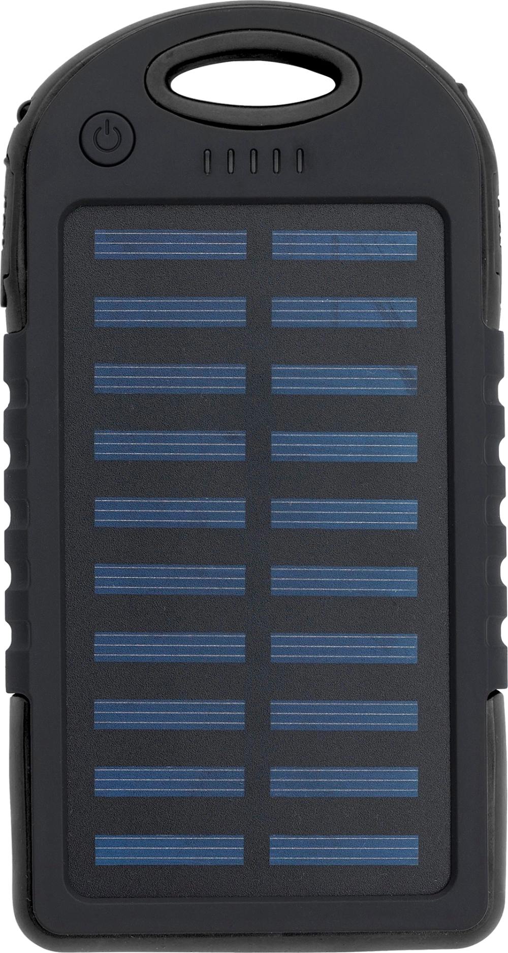 Rubberised solar power bank (4000 mAh)