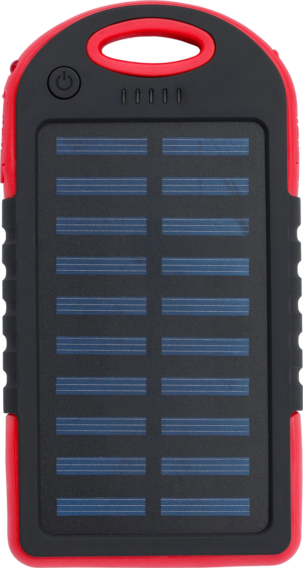 Rubberised solar power bank (4000 mAh)