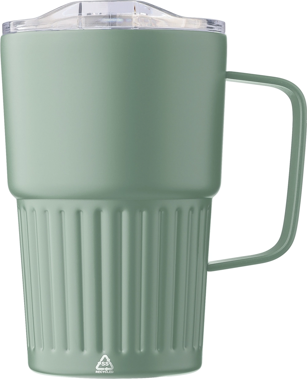 Recycled stainless steel double walled travel mug (450ml)