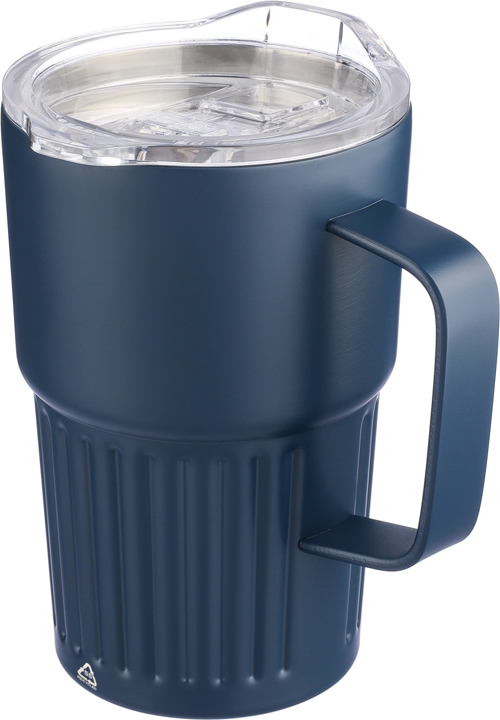 Recycled stainless steel double walled travel mug (450ml)