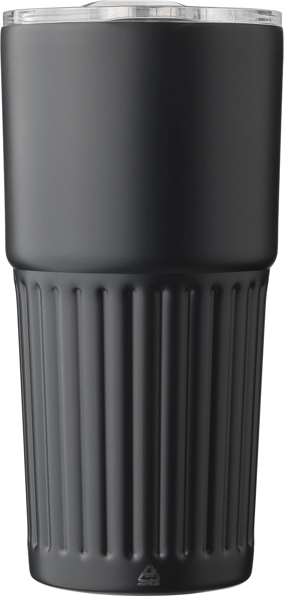 Recycled stainless steel double walled drinking mug (500ml)