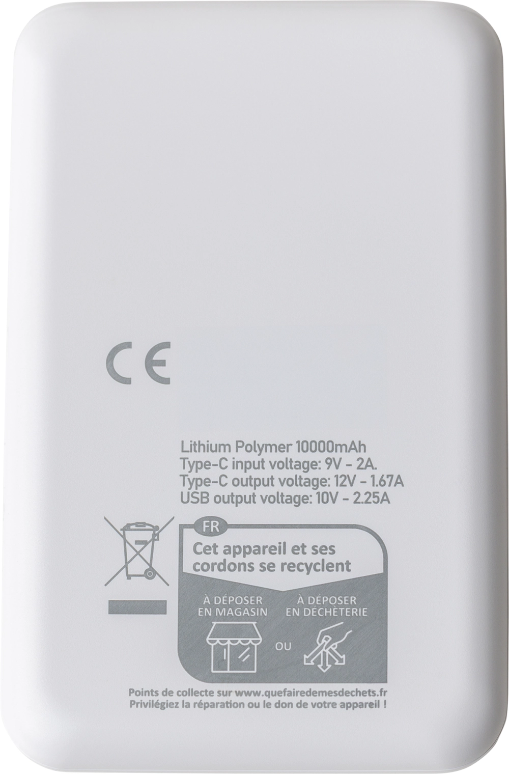 Recycled powerbank (10000 mAh)