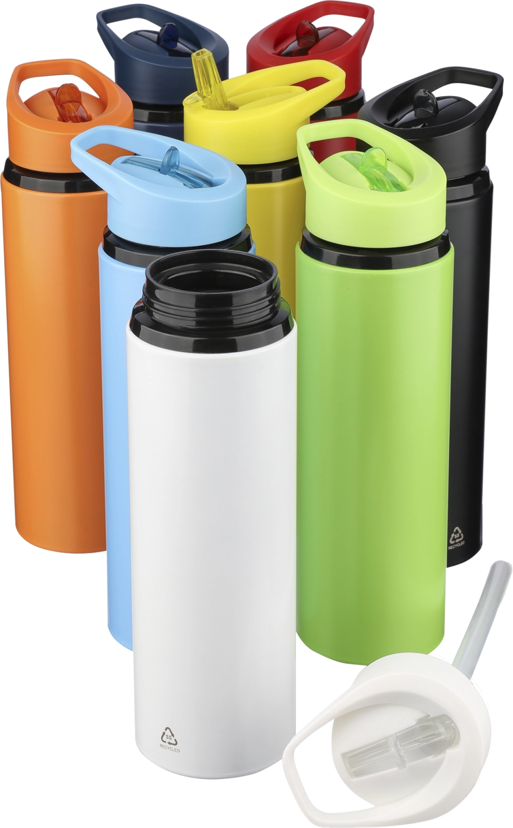 Recycled stainless steel single walled bottle (500ml)
