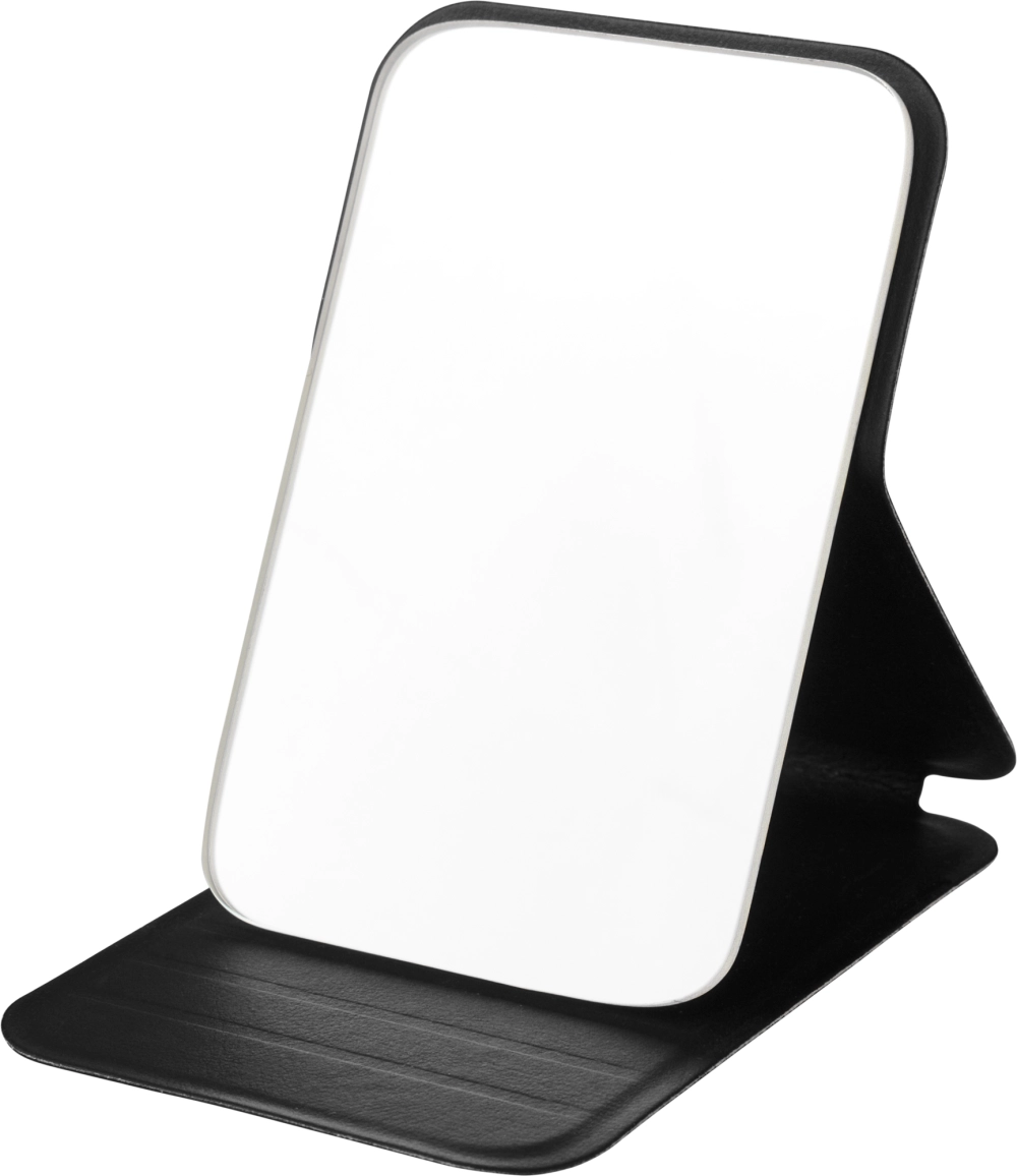 Glass mirror in a recycled case