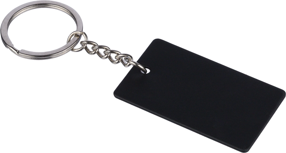 Recycled stainless steel keyring